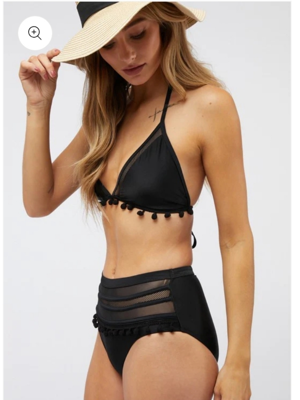 Davi and Dani Black High-Waist Bikini Set, NWOT - Picture 2 of 4